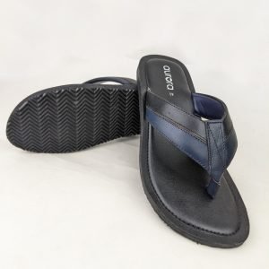 Blue & Black leather Sandal