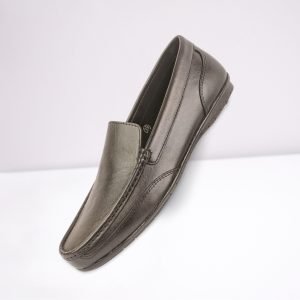 Black Plain Premium Leather Loafer