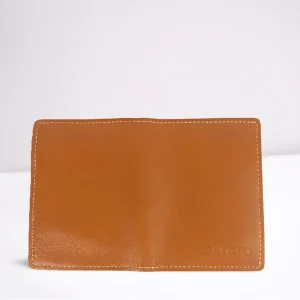 Brown premium leather card holder